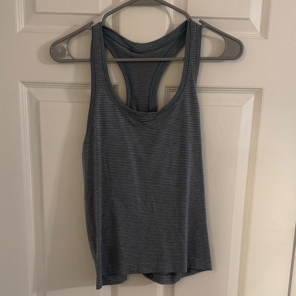 Lululemon Striped Swiftly Tech Racerback Tank Top